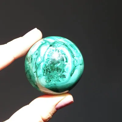 Malachite polished - sphere 138g, Congo | MINERALS-STONES