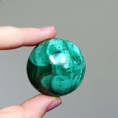 Polierter Malachit – Kugel 138g, Kongo | MINERALS-STONES