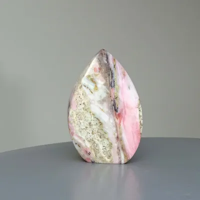 Andean pink opal polished 68g, Peru  | MINERALS-STONES