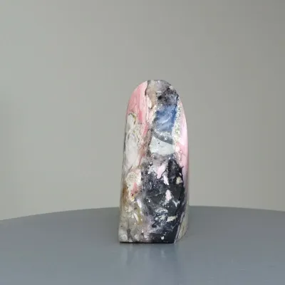 Andean pink opal polished 112g, Peru  | MINERALS-STONES