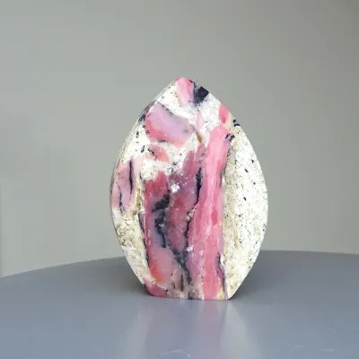 Andiner rosa Opal, poliert 121g, Peru | MINERALS-STONES