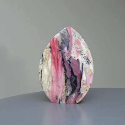 Andean pink opal polished 121g, Peru  | MINERALS-STONES