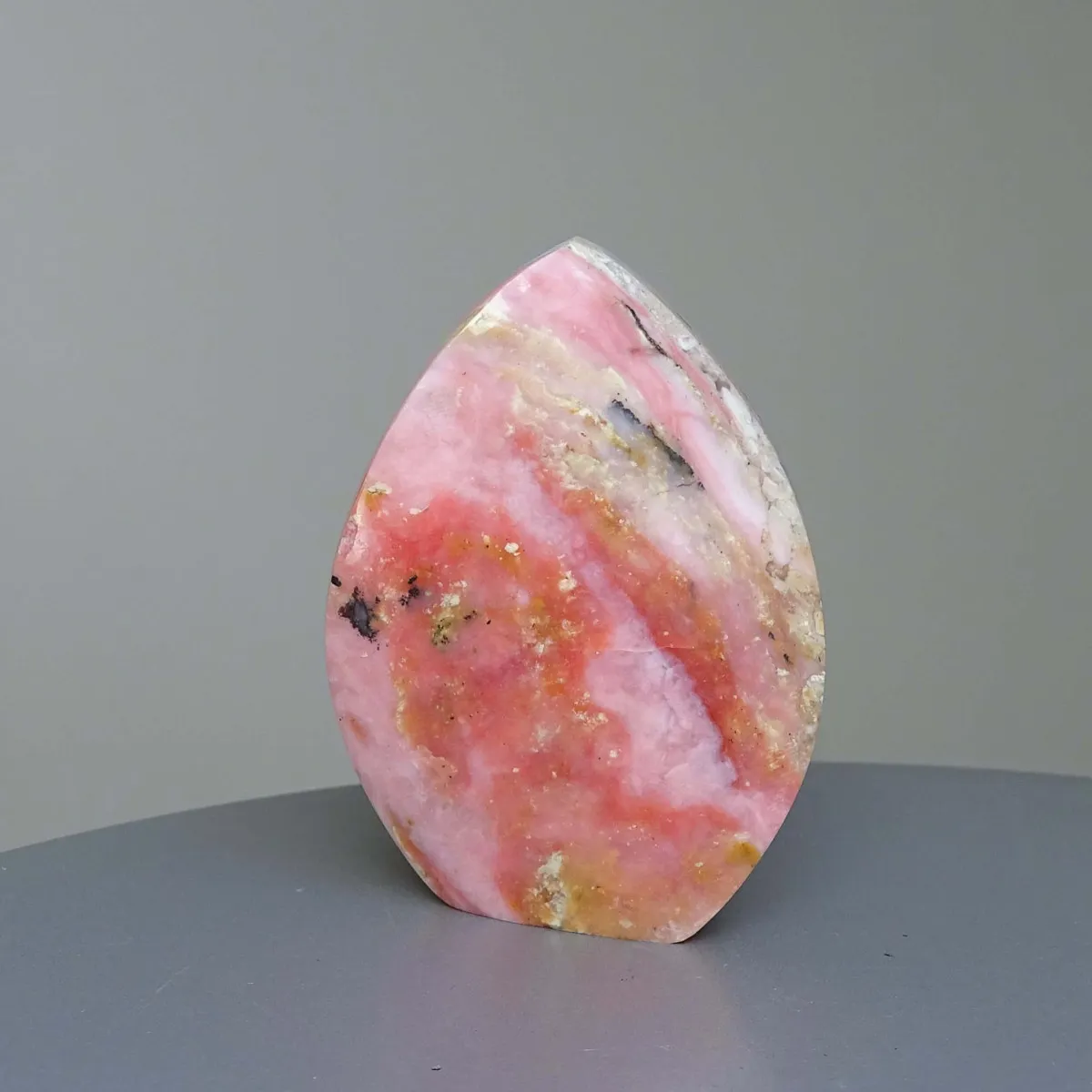 Andean pink opal polished 81g, Peru  | MINERALS-STONES