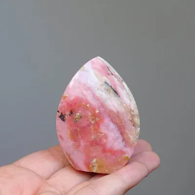 Andský růžový opál leštěný 81g, Peru  | MINERALS-STONES®