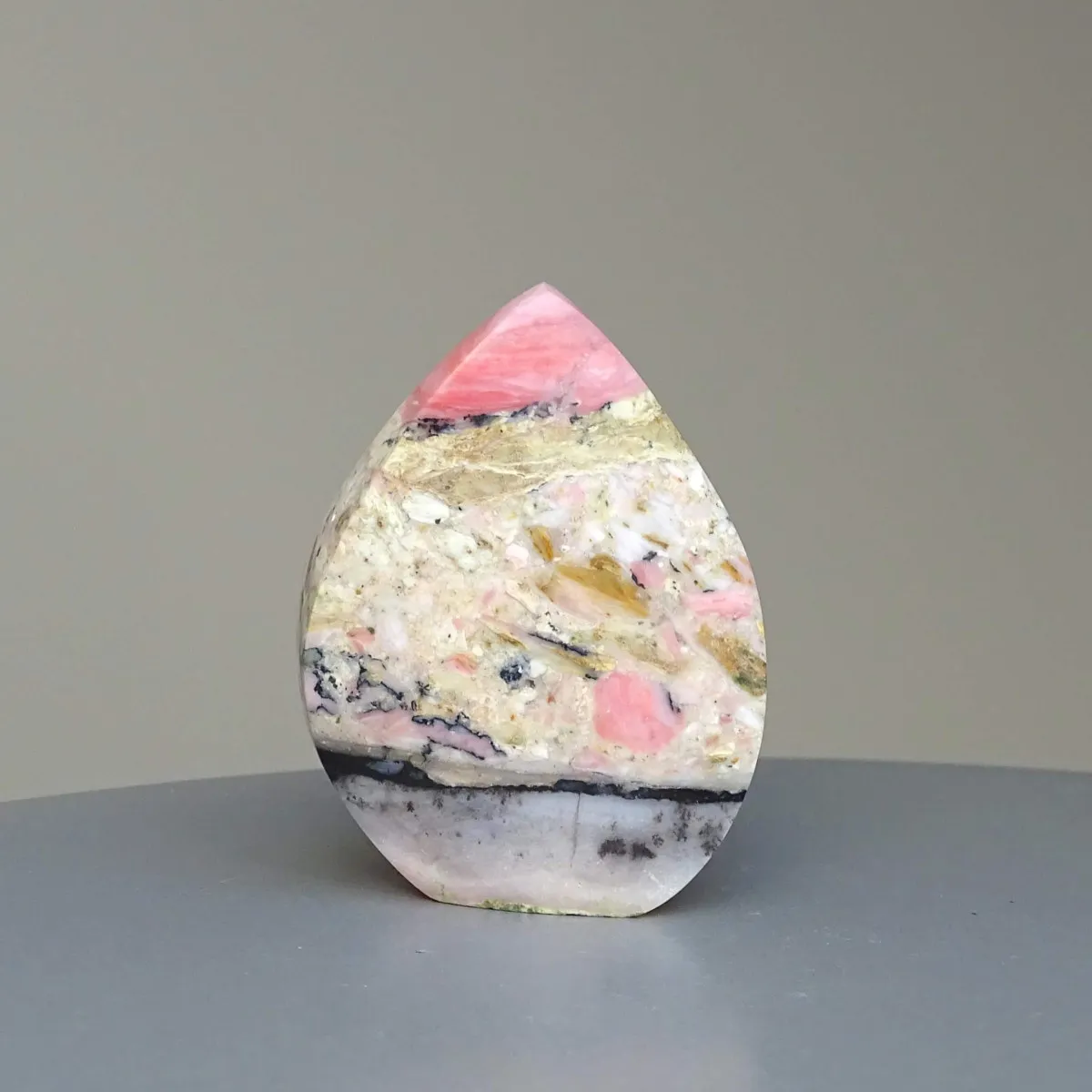 Andiner rosa Opal, poliert 51g, Peru | MINERALS-STONES