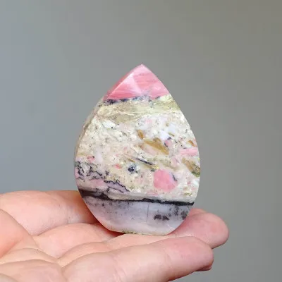 Andean pink opal polished 51g, Peru  | MINERALS-STONES