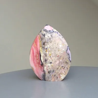 Andiner rosa Opal, poliert 84g, Peru | MINERALS-STONES