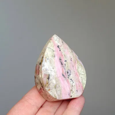 Andean pink opal polished 84g, Peru  | MINERALS-STONES