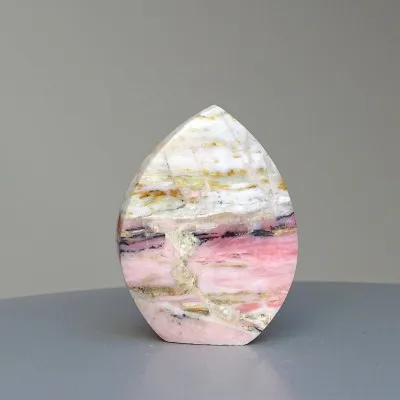 Andský růžový opál leštěný 49g, Peru  | MINERALS-STONES®