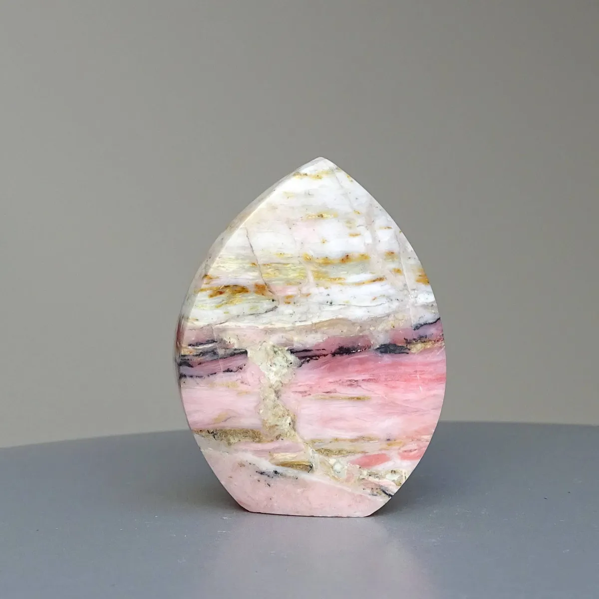 Andean pink opal polished 49g, Peru  | MINERALS-STONES