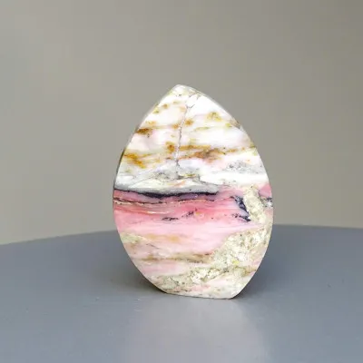 Andský růžový opál leštěný 49g, Peru  | MINERALS-STONES®