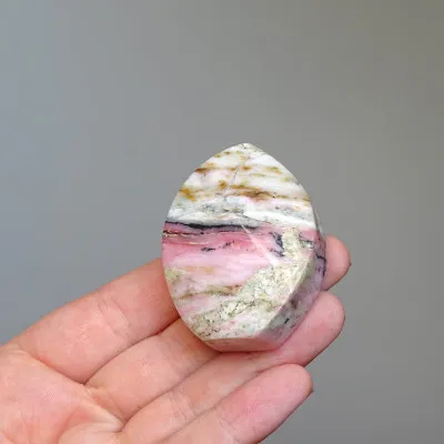 Andean pink opal polished 49g, Peru  | MINERALS-STONES