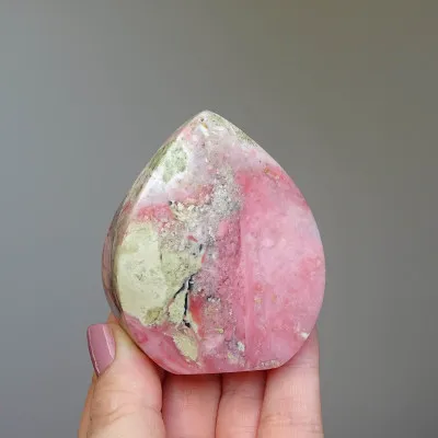 Andský růžový opál leštěný 131g, Peru|MINERALS-STONES®