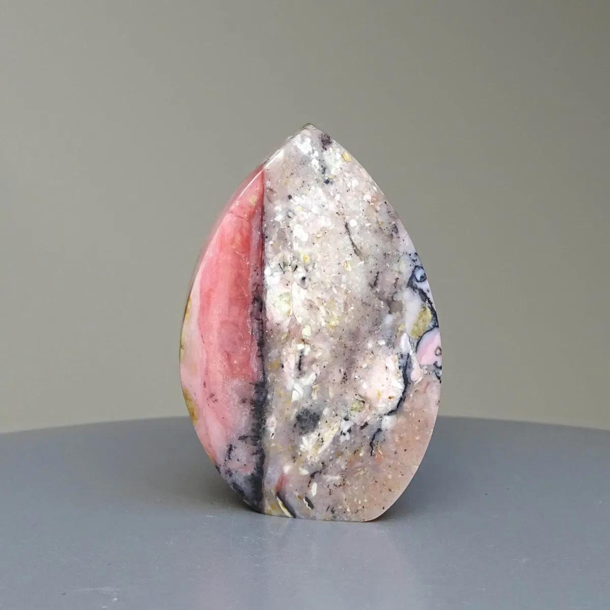 Andský růžový opál leštěný 93g, Peru|MINERALS-STONES®