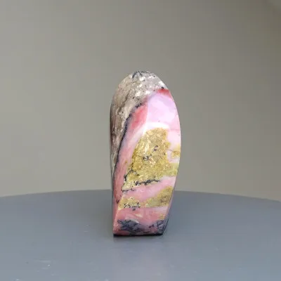Andean pink opal polished 93g, Peru|MINERALS-STONES