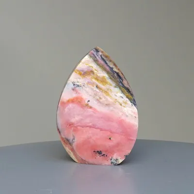 Andean pink opal polished 94g, Peru|MINERALS-STONES