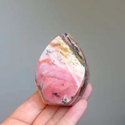 Andiner rosa Opal, poliert 94g, Peru | MINERALS-STONES