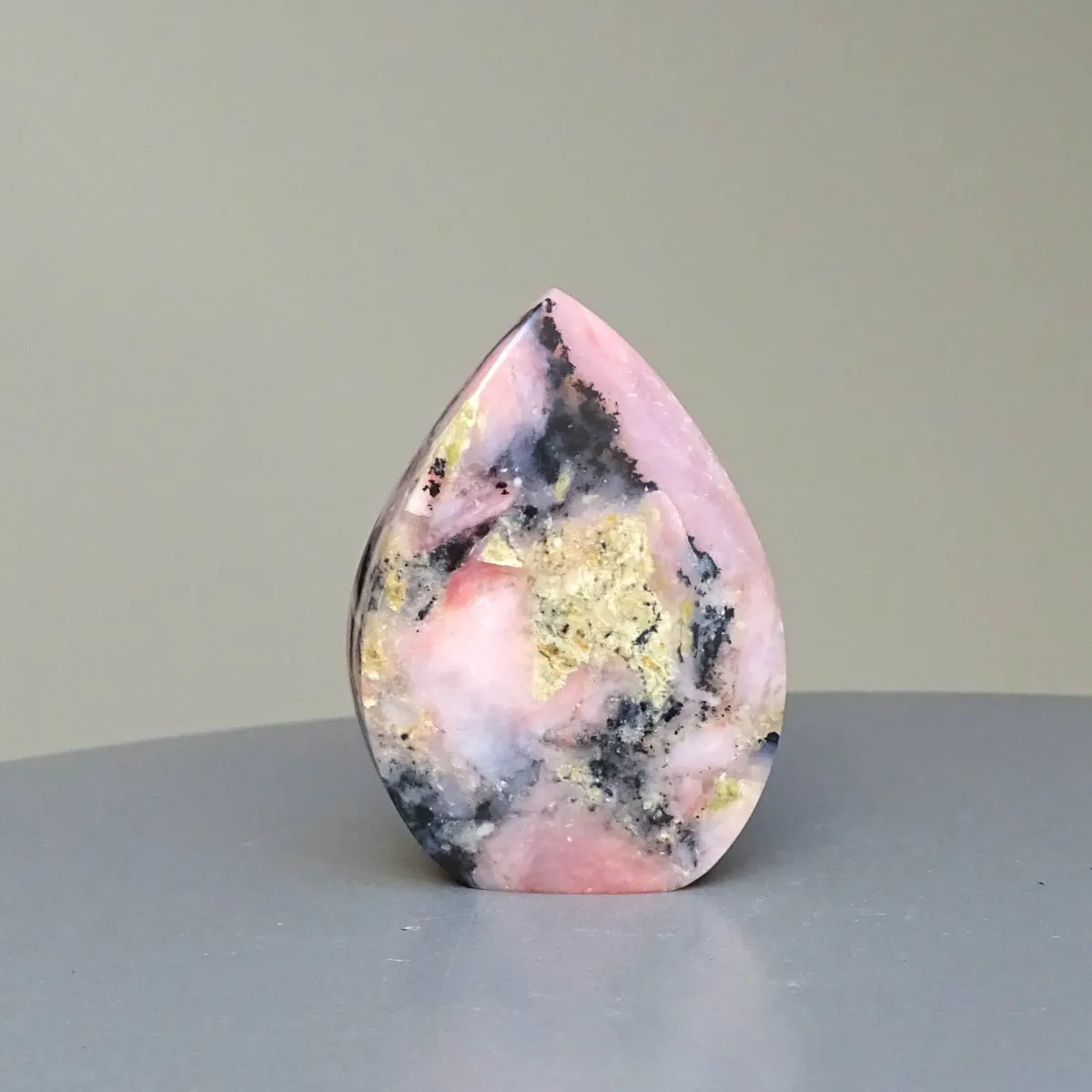 Andiner rosa Opal, poliert 27g, Peru|MINERALS-STONES