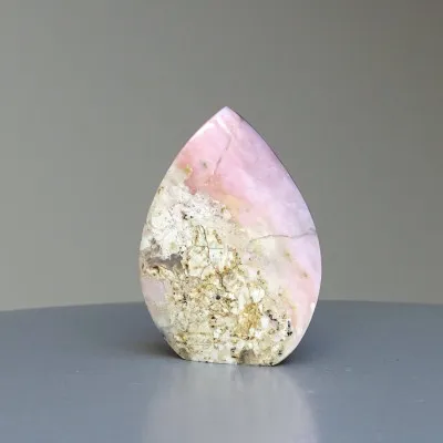 Andean pink opal polished 27g, Peru|MINERALS-STONES
