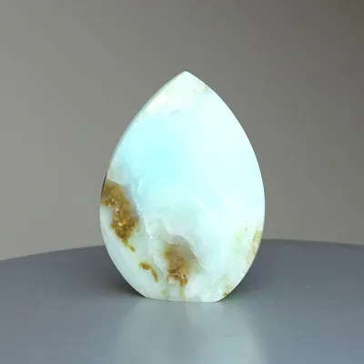 Andean natural blue opal polished 123g, Peru |MINERALS-STONES