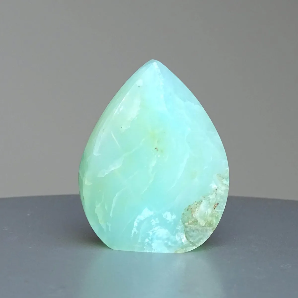 Andiner natürlicher blauer Opal, poliert 49g, Peru |MINERALS-STONES