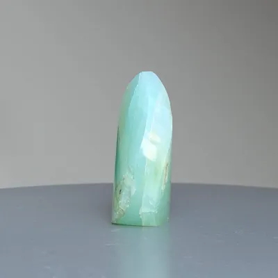 Andiner natürlicher blauer Opal, poliert 49g, Peru |MINERALS-STONES