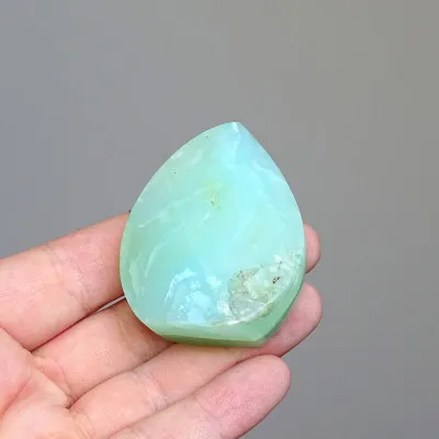 Andiner natürlicher blauer Opal, poliert 49g, Peru |MINERALS-STONES