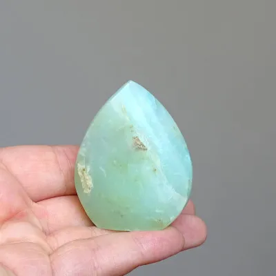 Andiner natürlicher blauer Opal, poliert 49g, Peru |MINERALS-STONES