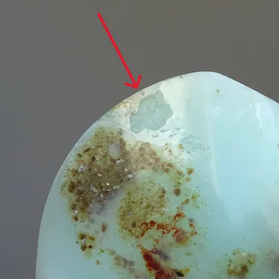 Andiner natürlicher blauer Opal, poliert 140g, Peru |MINERALS-STONES