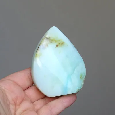 Andiner natürlicher blauer Opal, poliert 140g, Peru |MINERALS-STONES