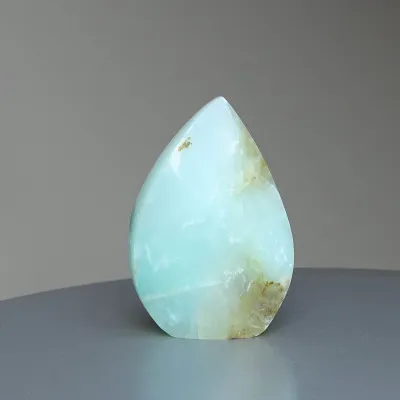 Andean natural blue opal polished 113g, Peru |MINERALS-STONES