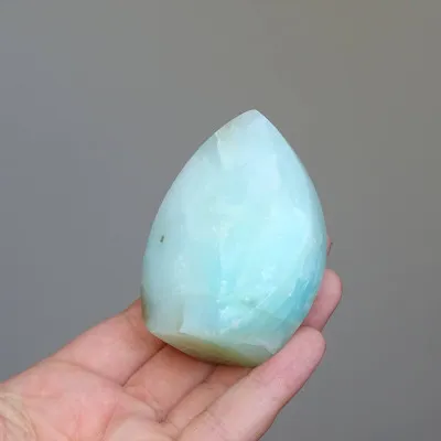 Andean natural blue opal polished 113g, Peru |MINERALS-STONES