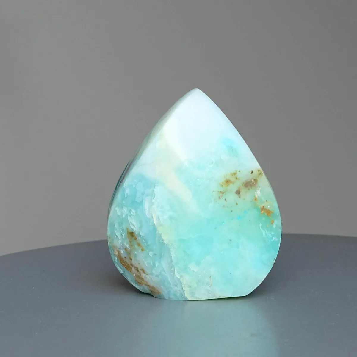 Andean natural blue opal polished 115g, Peru |MINERALS-STONES
