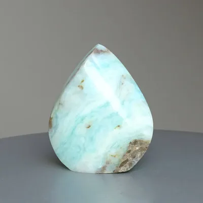 Andiner natürlicher blauer Opal, poliert 115g, Peru |MINERALS-STONES