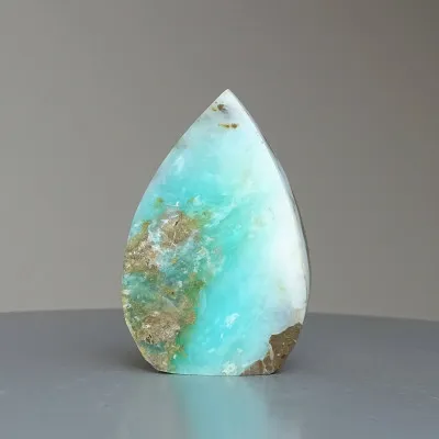 Andiner natürlicher blauer Opal, poliert 76g, Peru |MINERALS-STONES