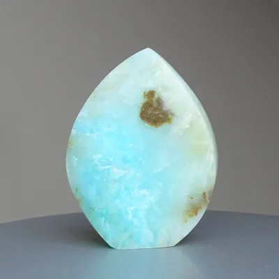 Andiner natürlicher blauer Opal, poliert 262g, Peru |MINERALS-STONES