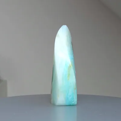 Andiner natürlicher blauer Opal, poliert 262g, Peru |MINERALS-STONES