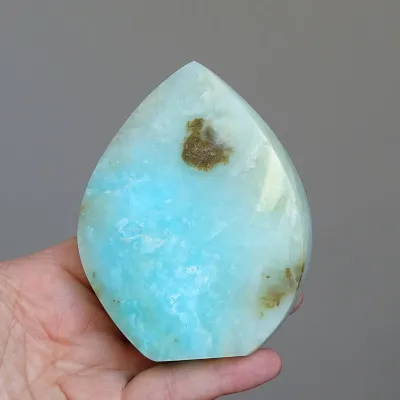 Andean natural blue opal polished 262g, Peru |MINERALS-STONES