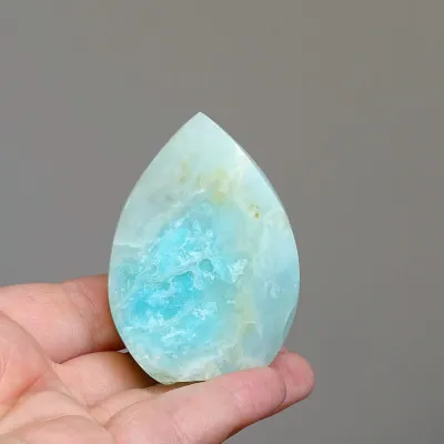 Andean natural blue opal polished 67g, Peru |MINERALS-STONES