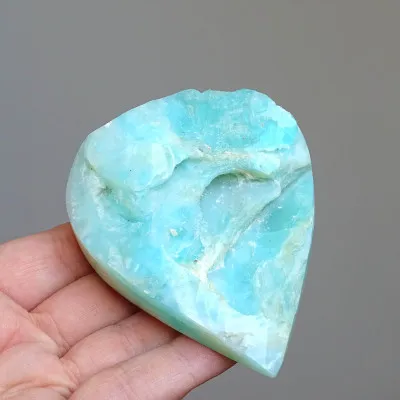 Andean natural blue opal polished 133g, Peru |MINERALS-STONES