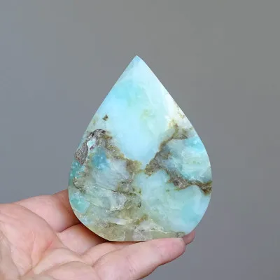 Andský přírodní opál modrý leštěný 133g, Peru |MINERALS-STONES®