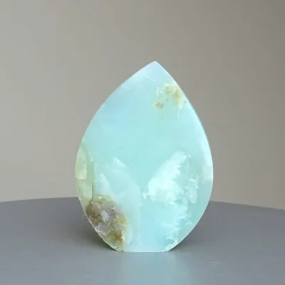 Andiner natürlicher blauer Opal, poliert 71g, Peru |MINERALS-STONES