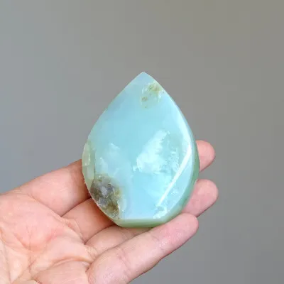 Andean natural blue opal polished 71g, Peru |MINERALS-STONES