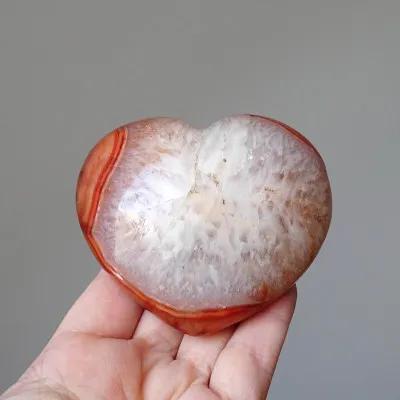 Karneol leštěný srdce 302g, Madagaskar | MINERALS-STONES®