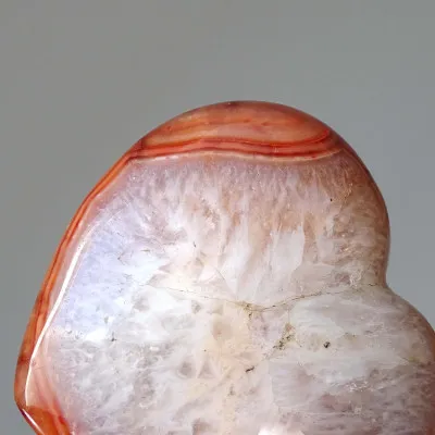 Polished carnelian heart 302g, Madagascar | MINERALS-STONES