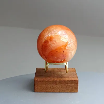 Carnelian polished ball 135g, Madagascar | MINERALS-STONES