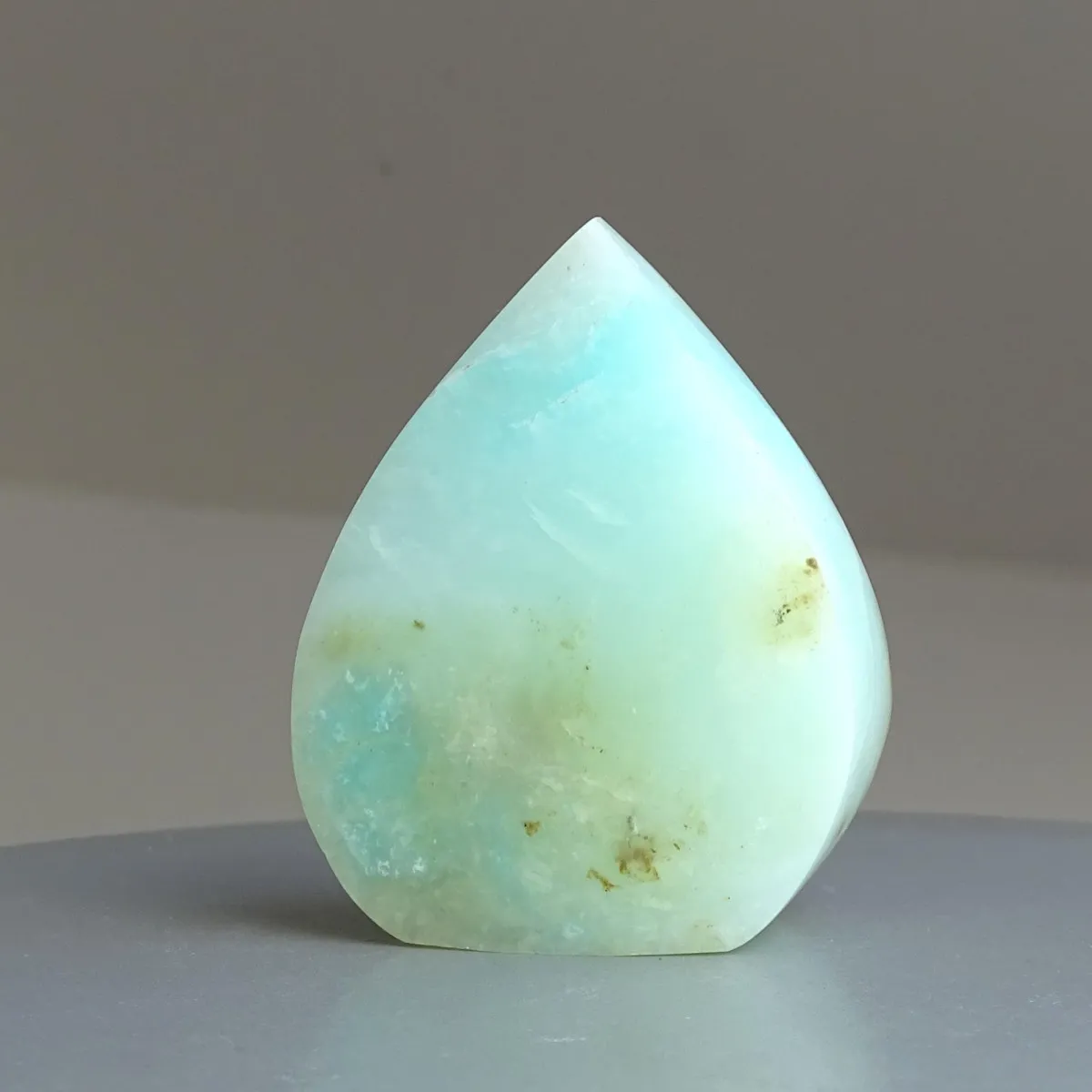 Andean natural blue opal polished 117g, Peru |MINERALS-STONES