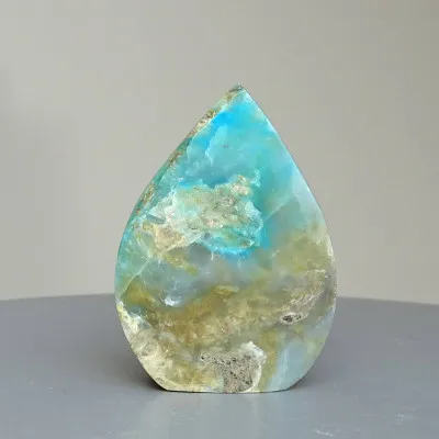 Andiner natürlicher blauer Opal, poliert 42g, Peru |MINERALS-STONES