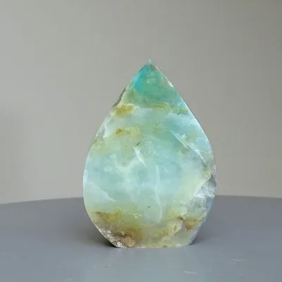Andiner natürlicher blauer Opal, poliert 42g, Peru |MINERALS-STONES