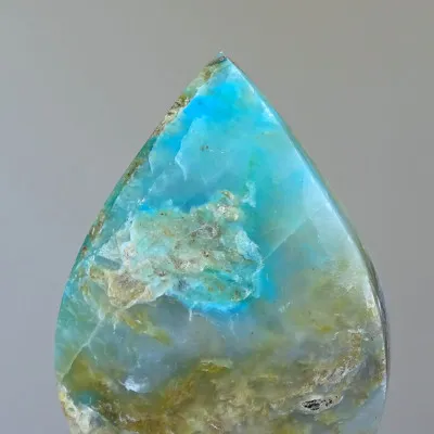 Andean natural blue opal polished 42g, Peru |MINERALS-STONES